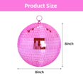 thumbnail image 2 of Espejo con forma de bola de discoteca DJBoomy, 20 cm, rosa, colgante con anillo, 2 of 8