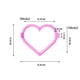 thumbnail image 2 of Molde de panqueque en forma de corazón Silicona Herramienta de cocina reutilizable para el desayuno Hornear galletas Chocolate Hacer antiadherente Fácil de limpiar Idea de regalo romántico Paquete, 2 of 2