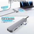 thumbnail image 5 of USB C Hub HDMI Adapter for MacBook Pro/Air,7 in 1 USB C Dongle with HDMI, SD/TF Card Reader, USB C Data Port,100W PD, and 2 USB 3.0 Compatible for MacBook Pro/Air, Dell XPS, Lenovo Thinkpad., 5 of 9