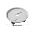 thumbnail image 3 of zhangmingg Support Pivotant avec Roues Caddy de Pot Mobile Base Roulante pour Intérieur Extérieur Maison, 3 of 6