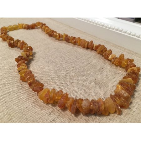 Cognac Baltic Amber Necklace - Arthritis Carpal Tunnel Sciatica Raw 18 20 22 Necklace Lemon Honey Multi Cherry Baltic Amber Adult