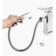 thumbnail image 4 of Grifo para lavabo de baño, grifo extraíble para lavabo con cuerpo de cobre duradero, agua fría y caliente disponible, baño perfecto de fácil montaje, con dos tubos de entrada, 4 of 5