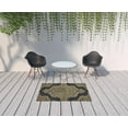 thumbnail image 2 of 4 x 6 Black and Tan Oriental Stain Resistant Indoor Outdoor Area Rug, 2 of 3