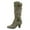 Gray, variant on Women's Knee High Winter Boots Cowboy Boots for Women - Wide Calf Knee High Western Cowgirl Boots,Retro Country Boots with Classic Chunky Heel Pull on Vintage Tall Boots Red 8.5