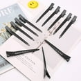 thumbnail image 4 of 30 Packs Hair Clips Duck Bill Clips, Rustproof Metal Curl Clips with Holes for Hair Styling (Black (30 Pack)), 4 of 5