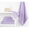 thumbnail image 4 of Cotton Paradise 100% Cotton 6 Piece Towel Set, Soft Absorbent Quick Dry Towels for Bathroom, Lilac, 4 of 7