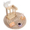 thumbnail image 1 of Miniature Dollhouse Cat Tree Dollhouse Miniature Cat Playset 6.50X5.00X3.50CM Photography Prop 1 Set, 1 of 5