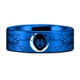 thumbnail image 4 of Wolf and Trees Style 1 Tungsten Carbide Ring, 4 of 7