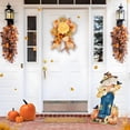 thumbnail image 4 of Thanksgiving Decorative Pendant Artificial Flower Pumpkin Wall Hanging | Multicolor Plastic Autumn Leaves | Lightweight Durable Fall Harvest Decor for Home Restaurant Party, 4 of 6