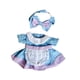 thumbnail image 4 of Ropa de Muñeca de peluche de 20 cm para vestir cómoda elegante para niñas y niños regalo de bricolaje accesorios para fotos falda azul violeta perfecl, 4 of 8