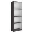 thumbnail image 3 of Miekor Furniture 2 Piece Bookcase Living Room Set, Storage Cabinet, 42" Wide and 9 Shelves Matt Gray / White 74865, 3 of 6