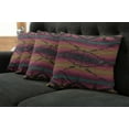 thumbnail image 2 of Ambesonne Ethnic Throw Pillow Cover 4 Pack, Colorful Stripes Triangles, 16", Multicolor, 2 of 6