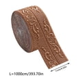 thumbnail image 3 of 393.7" X 4.3" Self Adhesive Flexible Foam Molding Trim Wallpaper Border 3D Sticky Decorative Wall Lines Peel And Stick Wall Baseboard Trim For Home Hotel Diy Decor, 3 of 7