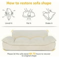 thumbnail image 6 of Lovupet Dog Couch for Large Breed, Fabric Dog Sofa Bed with Anti-Slip Bottom, PS215, 6 of 7