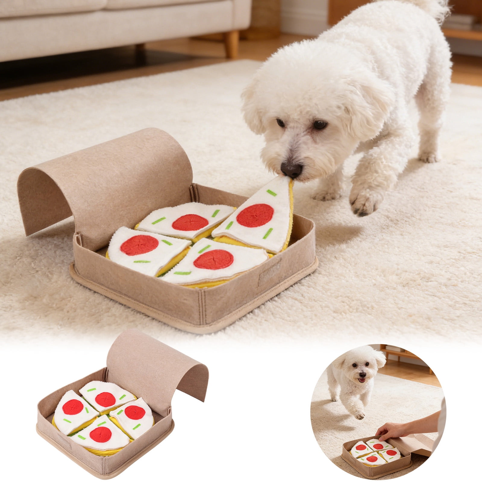 Snuffle Mat For Slow Feeder Sniff Washable Nosework Feeding Interactive Puzzle Training Dog Enrichment Activity Pad