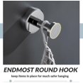 thumbnail image 2 of Chrome SUS304 Wall-Mounted Coat Hook 4-Prong Design, 2 of 4