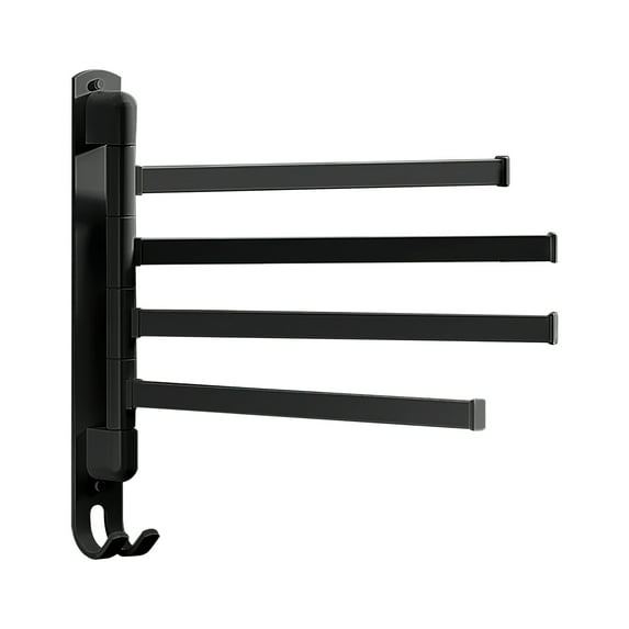 Towel Bar,Swivel Towel Rack Aviation Stainless Steel Towel Racks for Bathroom Space Saving Swing Out 180° Rotation Towel Hanger Holder Wall Mount