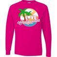 thumbnail image 3 of Inktastic I Love California with Ocean and Palm Trees Long Sleeve T-Shirt, 3 of 5