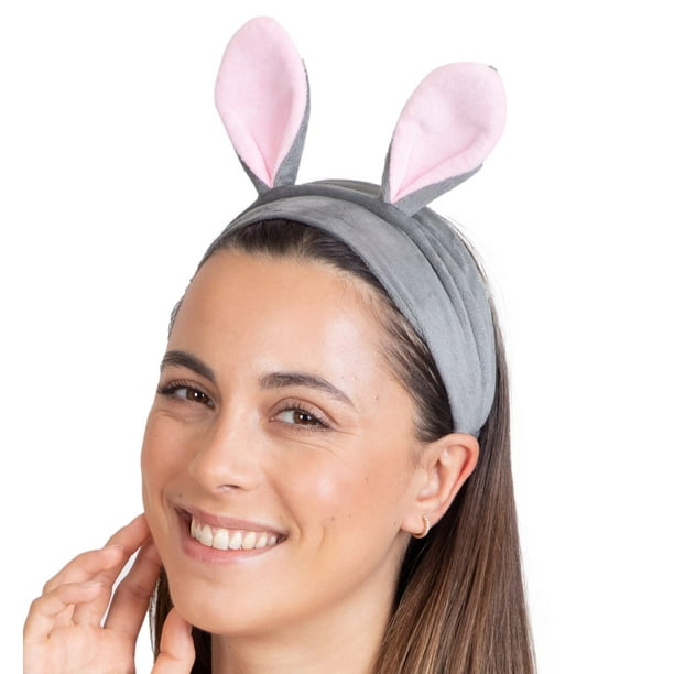 Face Wash Headband with Ears Cute Korean Headbands For Washing Face