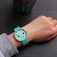 thumbnail image 1 of Reloj de mujer de 6 estilos para niñas, relojes para niños, correa blanca y negra, esfera de aleación de dibujos animados, reloj para niños, Montre Enfant, regalo de Navidad para niños Gao Jinjia LED, 1 of 2