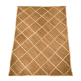 thumbnail image 2 of Handwoven Rectangular Jute Carpet with Sleek Chequered Pattern, 2 of 5