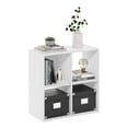 thumbnail image 4 of Furinno Pelli Cubic Storage Cabinet, 2x2, White, 4 of 6
