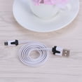 thumbnail image 4 of Câble de Charge Rapide Android Durable, Plat, Nouilles, Micro USB, Synchronisation, Câble de Charge Rapide pour Tablette, Téléphone Intelligent, Téléphone Cellulaire, Lecteur MP3 (Blanc), 4 of 4
