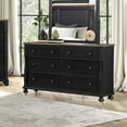 thumbnail image 2 of Furniture of America Millers Farmhouse 6-Drawer Dresser, Black, 2 of 11