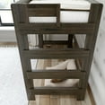 thumbnail image 4 of Plank+Beam Solid Wood Farmhouse High Loft Bed, Barnwood Brown, 4 of 6