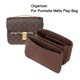 thumbnail image 2 of Adecuado para Pochette Métis Flap Inserto de fieltro Organizador de bolsos de maquillaje Bolso de mano Organización Monedero interior de viaje Bolsas de cosméticos portátiles, 2 of 5
