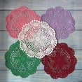thumbnail image 2 of Nvzi 10 manteles individuales de mesa, 5 colores, para posavasos de cocina, cuencos de vidrio, manteles para mesa de comedor de 8 pulgadas, 2 of 5