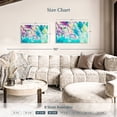 thumbnail image 4 of Elephant Stock Wisteria Flowers Wall Art - Horizontal Canvas Wall Art - Lobby Wall Decor - Floral And Botanical Canvas - Turquoise And Blue Decor - 30" x 20", 4 of 8