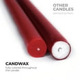 thumbnail image 2 of CANDWAX 12 inch Taper Candles Set of 12 - Dripless and Smokeless Candle Unscented - Slow Burning Candle Sticks Perfect as Dinner Candles and Household Candles – Burgundy Candles Taper, 2 of 6