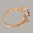 thumbnail image 4 of LBG British Made 9k Rose Gold Natural Amethyst & Opal Womens Statement Ring - 33 size options - Size 10, 4 of 8