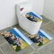 thumbnail image 1 of Juego de alfombras de baño ABPHQTO Castillo de Dunluce Irlanda del Norte 3 piezas, 1 of 2