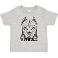 thumbnail image 3 of Inktastic Pitbull Sketch Portrait with Dog Breed Name Boys or Girls Toddler T-Shirt, 3 of 5