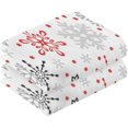 thumbnail image 2 of GZHJMY Christmas Snowflake Cotton Hand Towel Set of 2, Highly Absorbent Soft Fingertip Towels for Bathroom Kitchen Hotel Gym Spa, 16 x 28 Inch Washcloths, 2 of 7