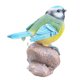 thumbnail image 1 of Figura de pájaro decorativa para jardín de hadas, adorno decorativo pequeño para el hogar. En la piedra, 1 of 9