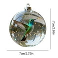 thumbnail image 2 of Yucurem 2026 Wildlife Wonders Collection Crystal Glass Ornament, Vivid 3D Animal Christmas Decoration, Clear Plastic Xmas Balls, Luxury Winter Tree Decor (Hummingbird), 2 of 8