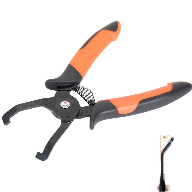 Auto Panel Clip Fastener Remover Pliers Featuring 40 85 Angles for Push Pin Extraction, Center Locking Pin Carbon Steel Tapered Spring-Loaded Tip