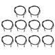 thumbnail image 1 of 10pcs NTC Thermistor Probe Temperature Sensor Round Pin Cold Pressed Terminal Connector 1 Meter 5K B3470, 1 of 4