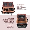 thumbnail image 4 of Juego de bolsas para herramientas Occidental Leather Commercial Electrician's Medium, 4 of 6