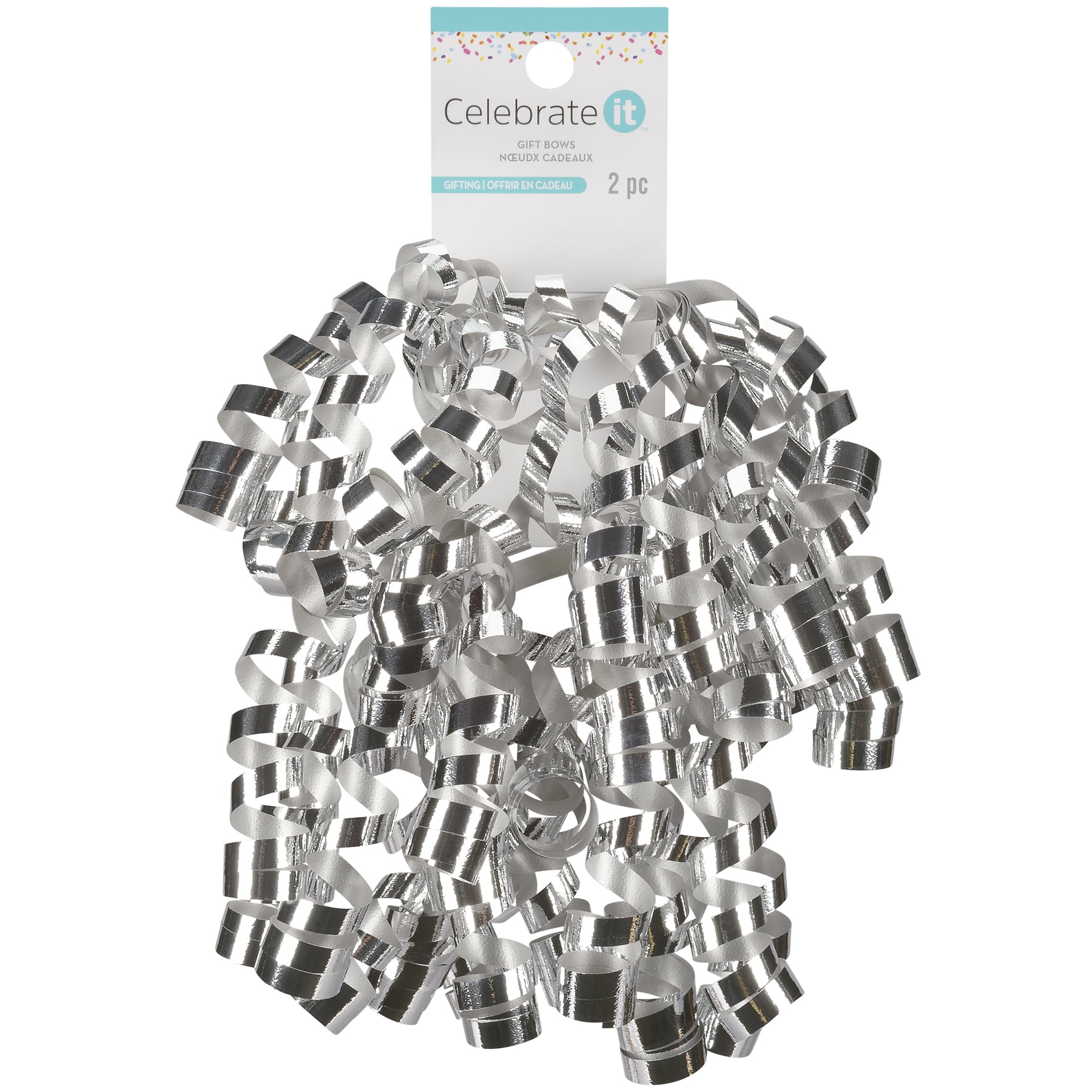 12 Packs: 2 ct. (24 total) Metallic Twisty Bows by Celebrate It