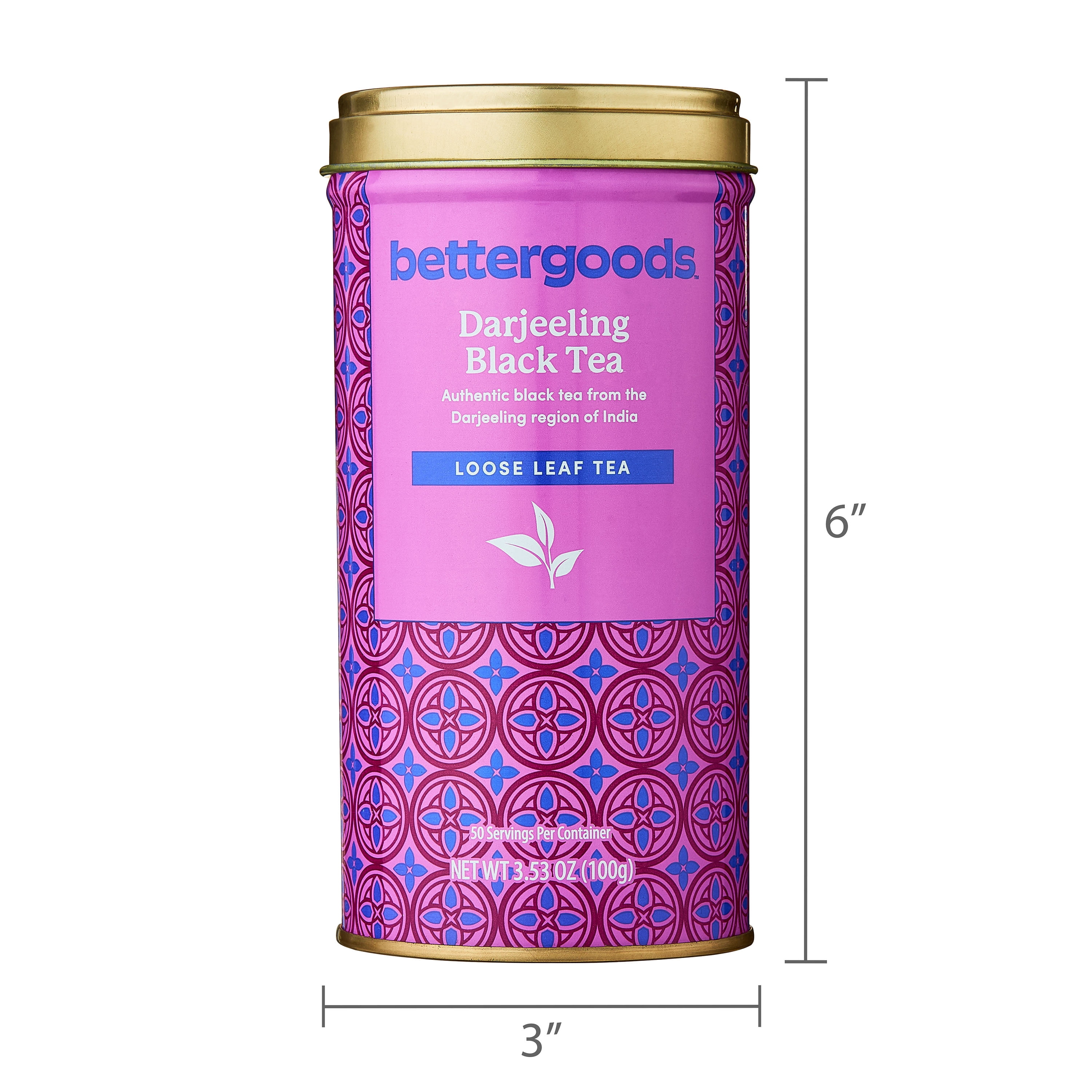 bettergoods Darjeeling Loose Leaf Black Tea, 3.53 oz