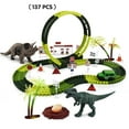 thumbnail image 3 of HILABEE Dinosaur Toy Racetrack Playset Bend Create DIY Dinosaur Tracks Railroad Toys for 137 PCS, 3 of 9
