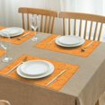 thumbnail image 4 of Ensemble de 4 Sets de Table Citrouille Orange Récolte de l'Action de Grâce Automne Antidérapants 12 X 18 Pouces Modes de Vacances Sets de Table pour Cuisine, 4 of 5