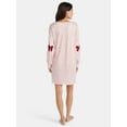 thumbnail image 2 of Martha Stewart Everyday Women's Henley Sleepshirt with Long Sleeves, Sizes S-XXL, 2 of 4