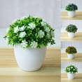 thumbnail image 3 of SPRING PARK Artificial Flower Bonsai Grass Ball Potted Plant Home Room Wedding Decor, 3 of 7