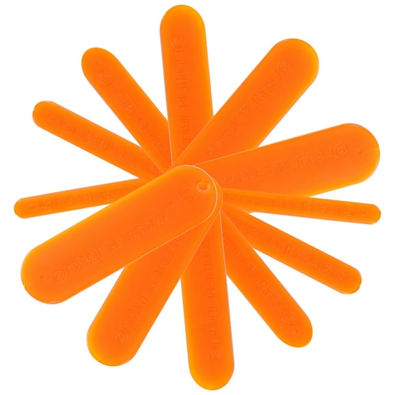 WHAMVOX Durable Plastic Fish Net Repair Tool Set for Knitting with Smooth Running Shuttles in Orange 12PCS