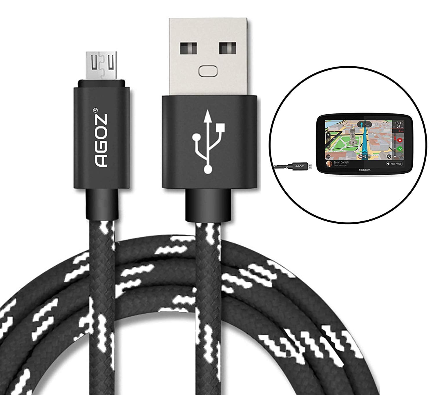 GO 50 SAT NAV REPLACEMENT USB CHARGER CABLE GO 610 GO 40 TOMTOM GO 600 